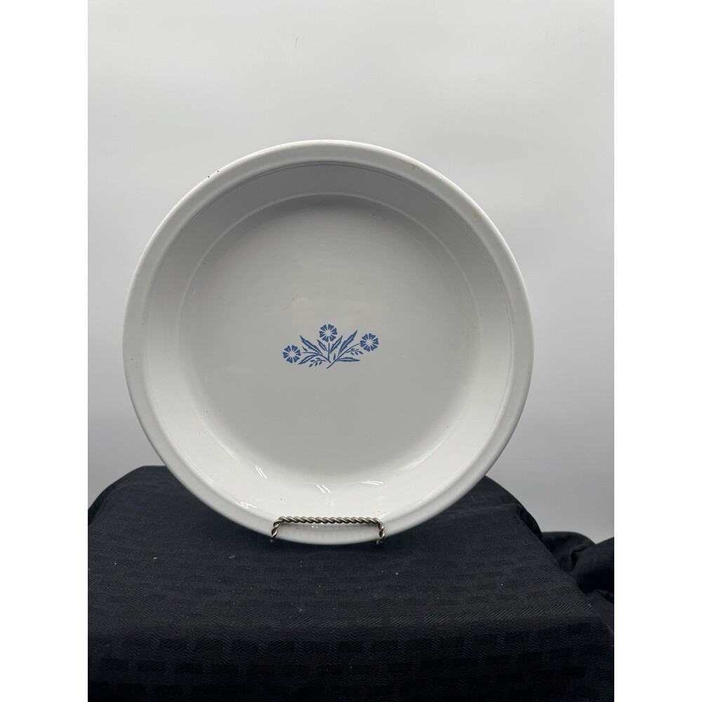 CORNING WARE 9 INCH PIE PLATE ~ BLUE CORNFLOWER